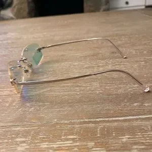 CHANEL Rimless Iridescent Sunglasses Vintage RARE Holographic AUTHENTICATED CHANEL | Accessories | Chanel Rimless Iridescent Sunglasses  main image 4
